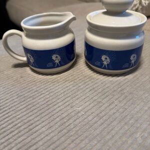 Morton Salt Vintage Sugar Bowl & Creamer 70’s